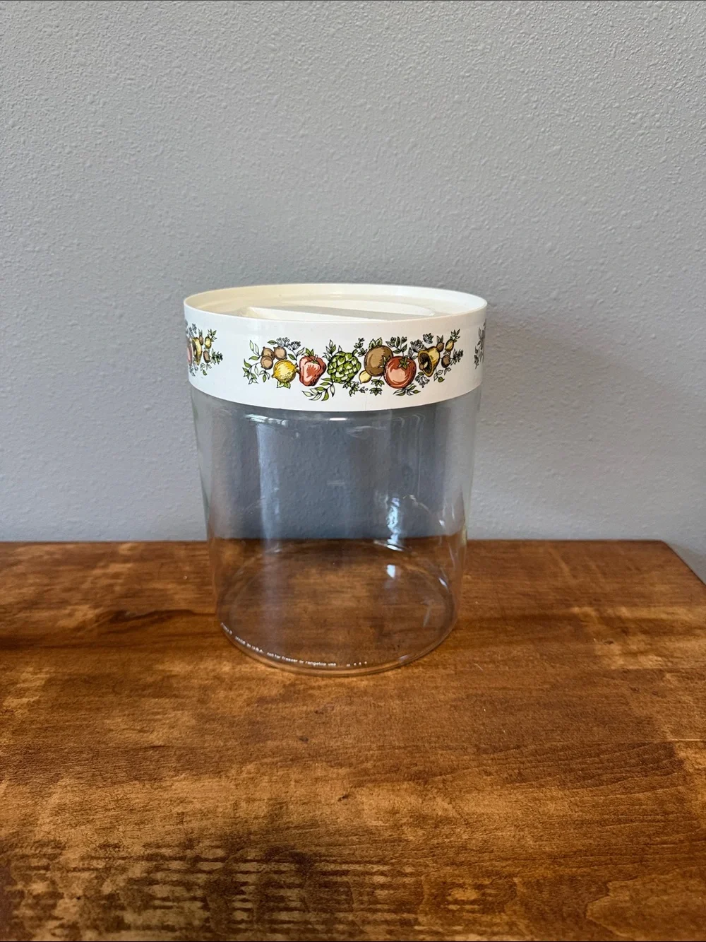 Vintage Ceramic & Glass Kitchen Canister Set - Green and Clear
